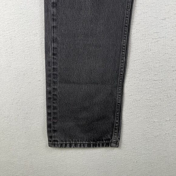 Levi’s 505 Jeans Men’s 40x32 Black Denim Regular Fit Mid Rise Pants - Picture 10 of 16